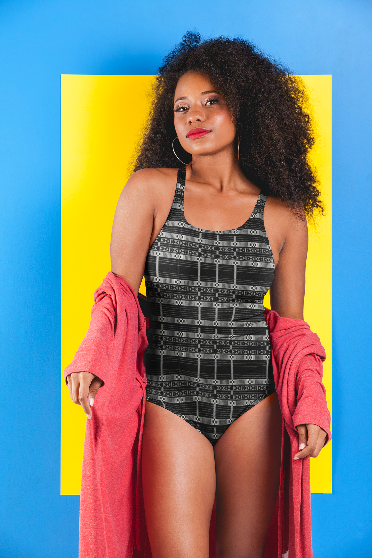 One-Piece Swimsuit inspired by Cape Verde Panu di Tera